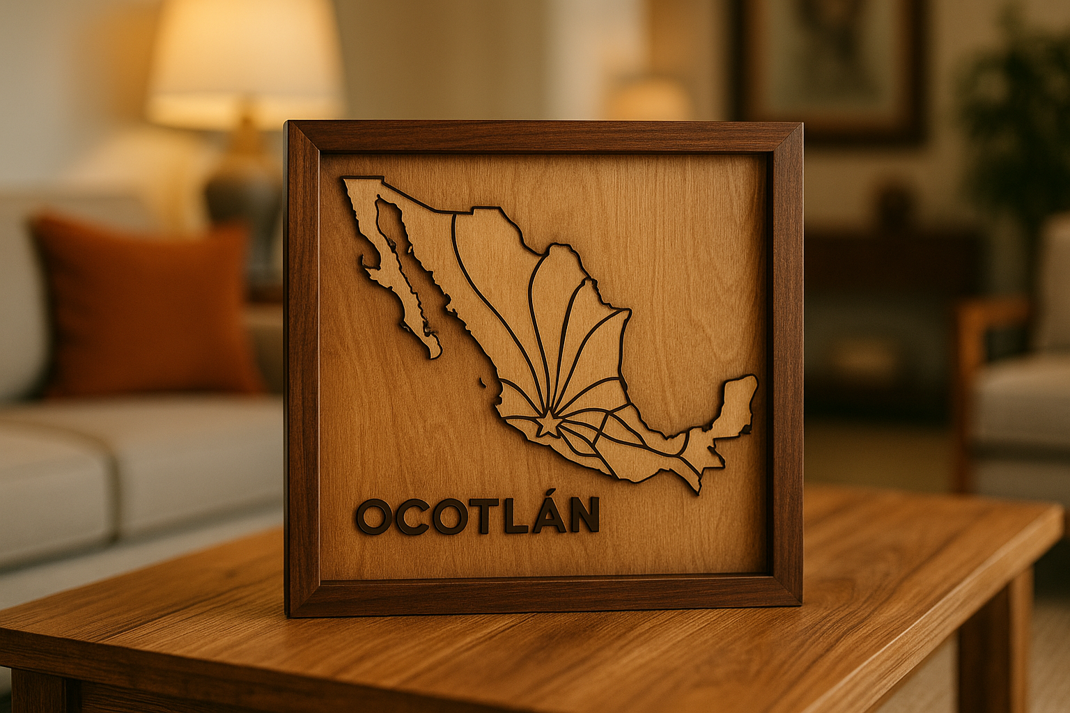 Mapa de rutas de envío de muebles desde Ocotlán